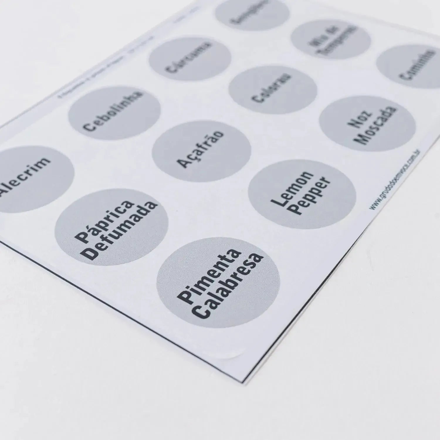 Etiqueta de Organização Personalizada Redonda