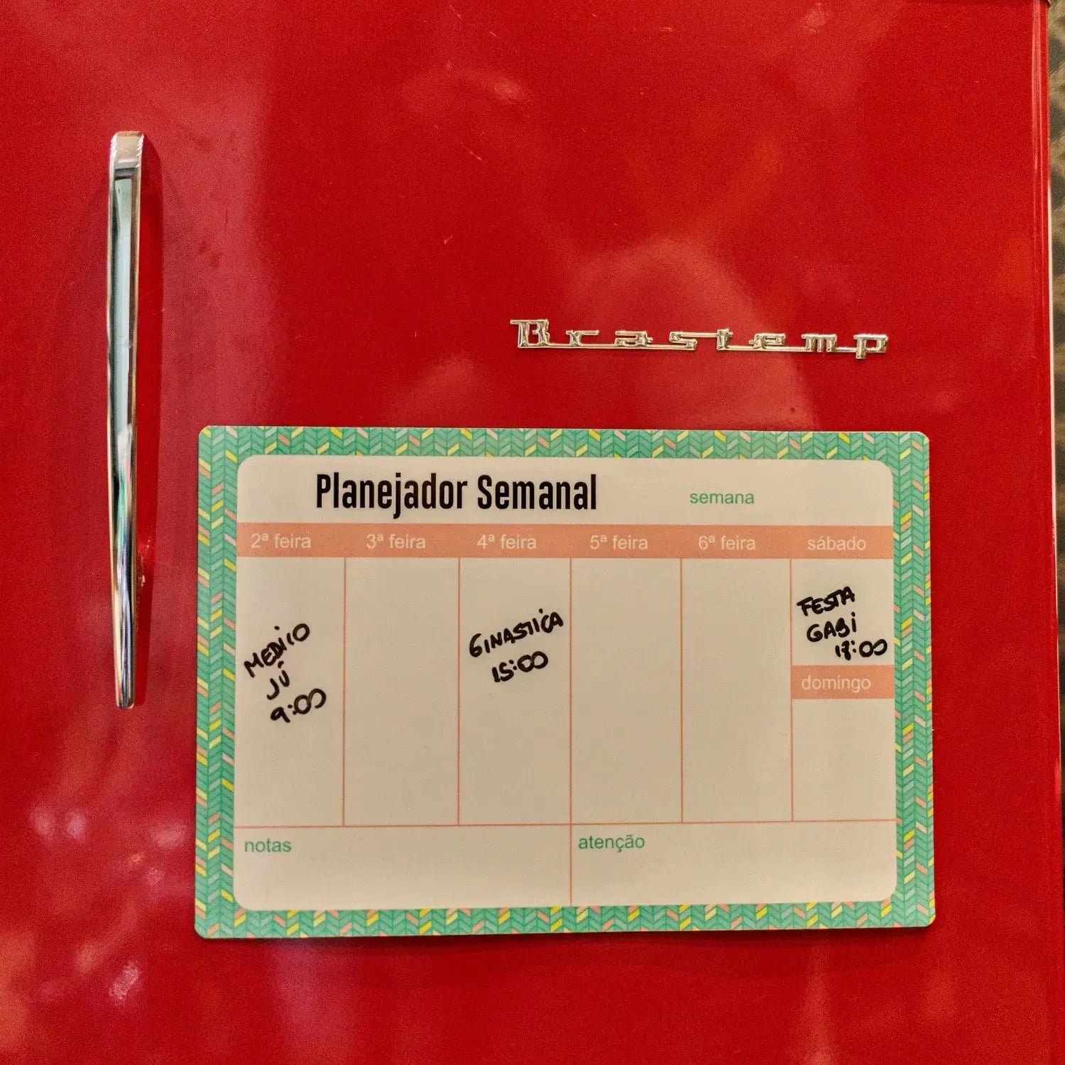 Planejador Semanal Personalizado