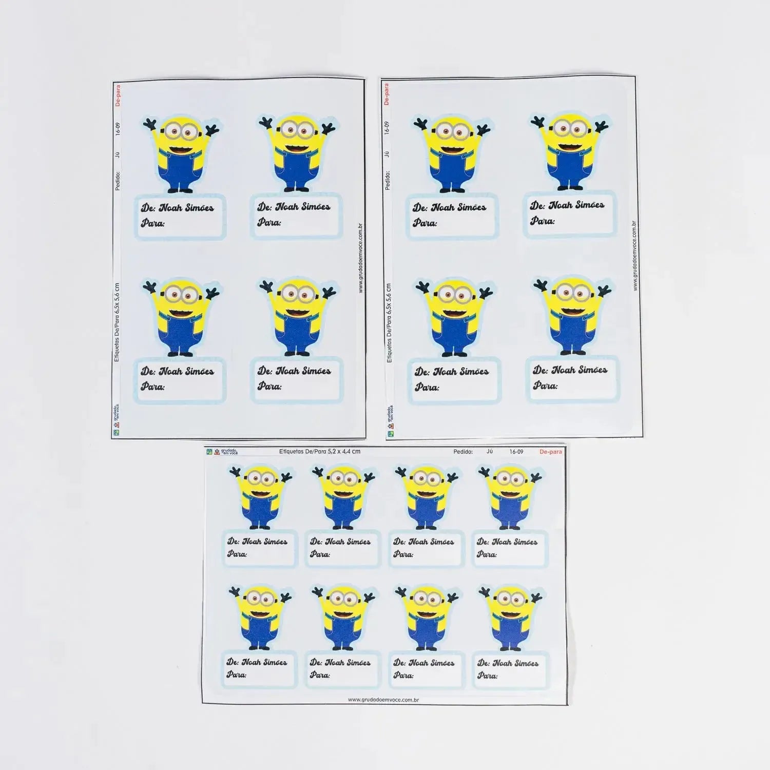 Etiqueta De / Para Coloridas