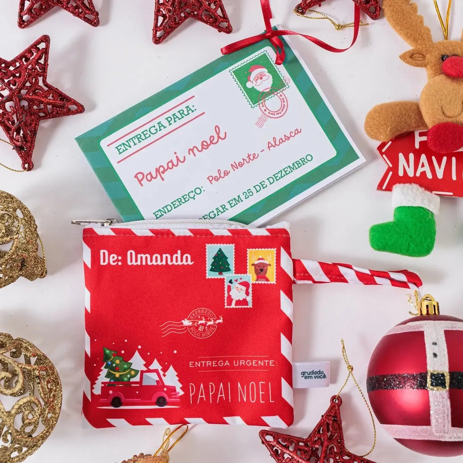 Porta Cartas de Natal Personalizado