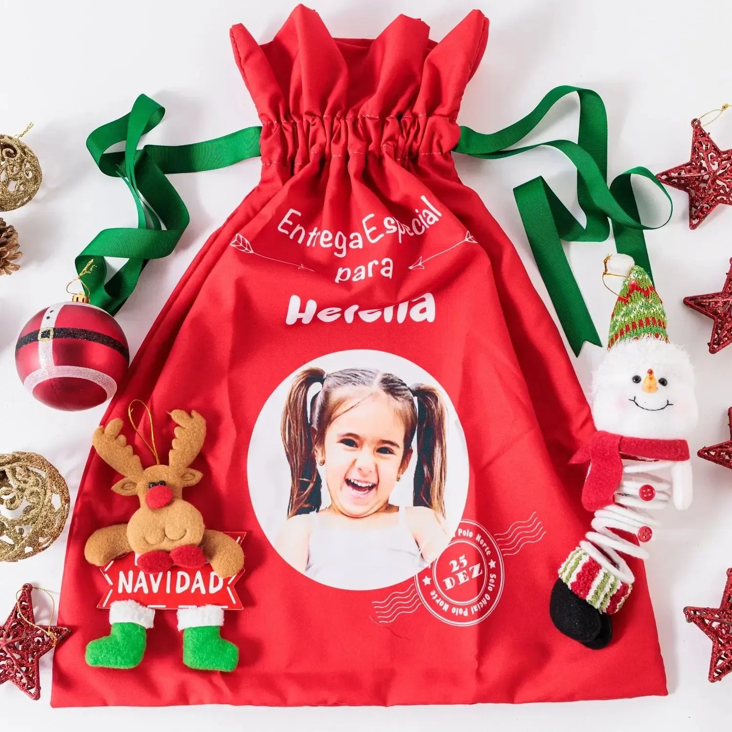 Saco de Natal com Foto