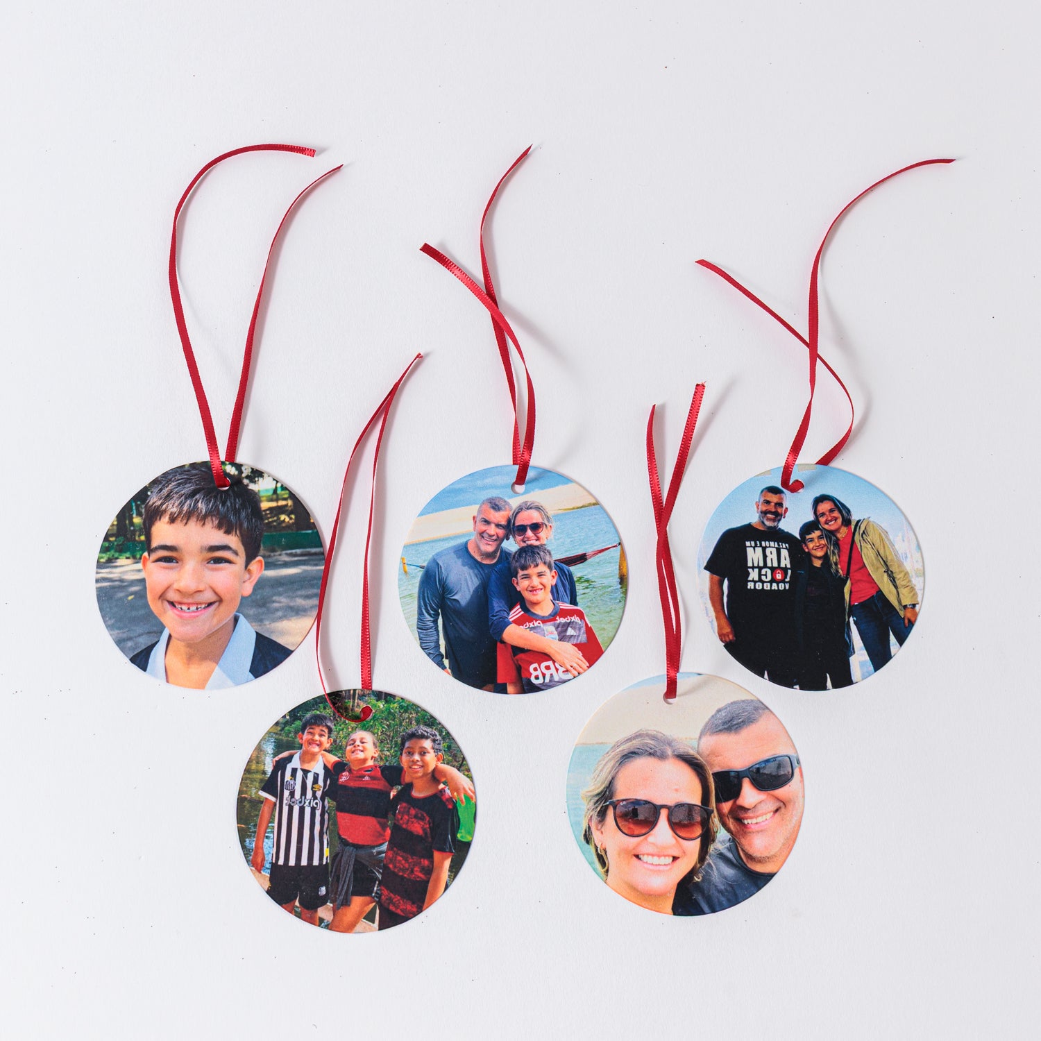 Kit com 5 Tags de Natal com Foto