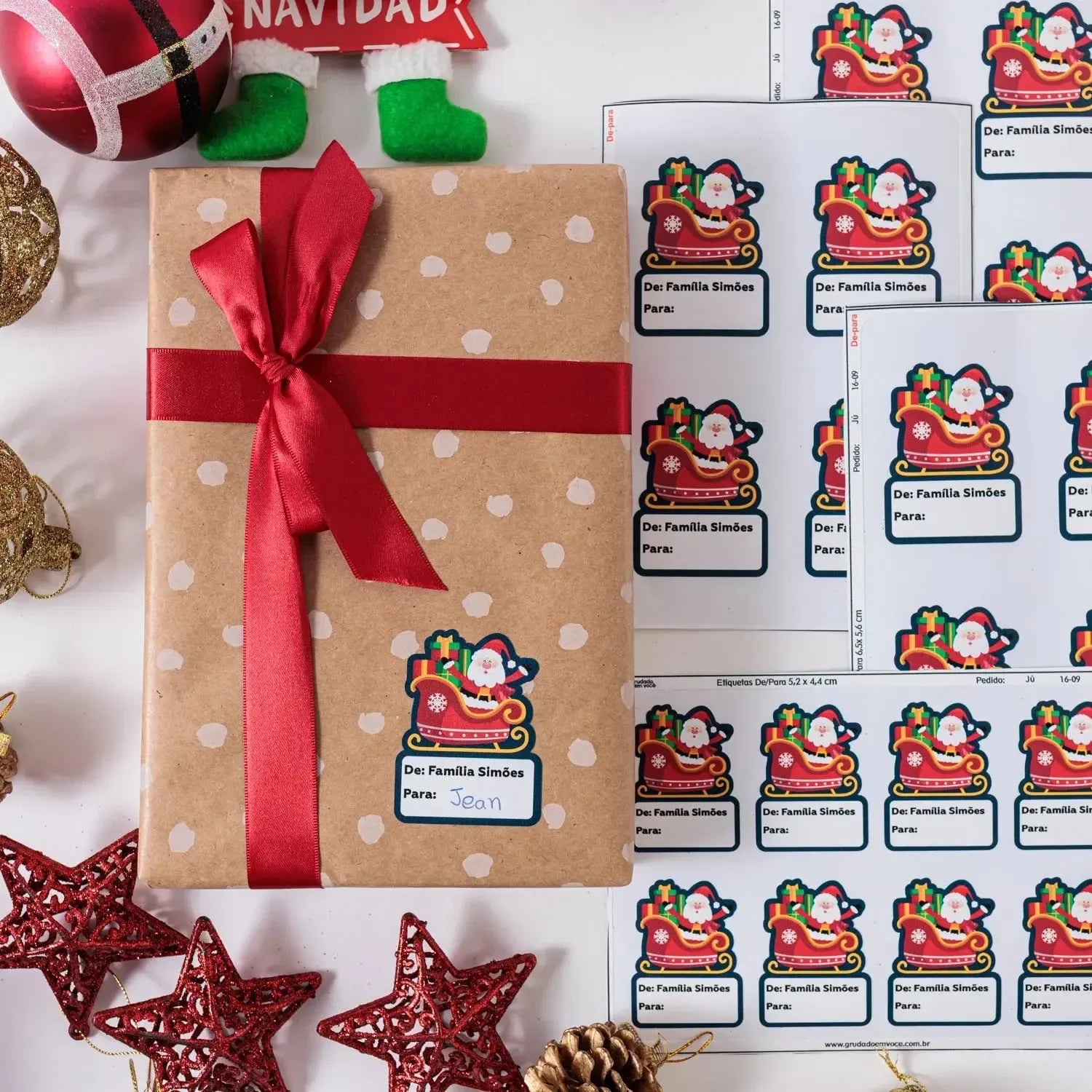 Etiqueta De / Para Natal