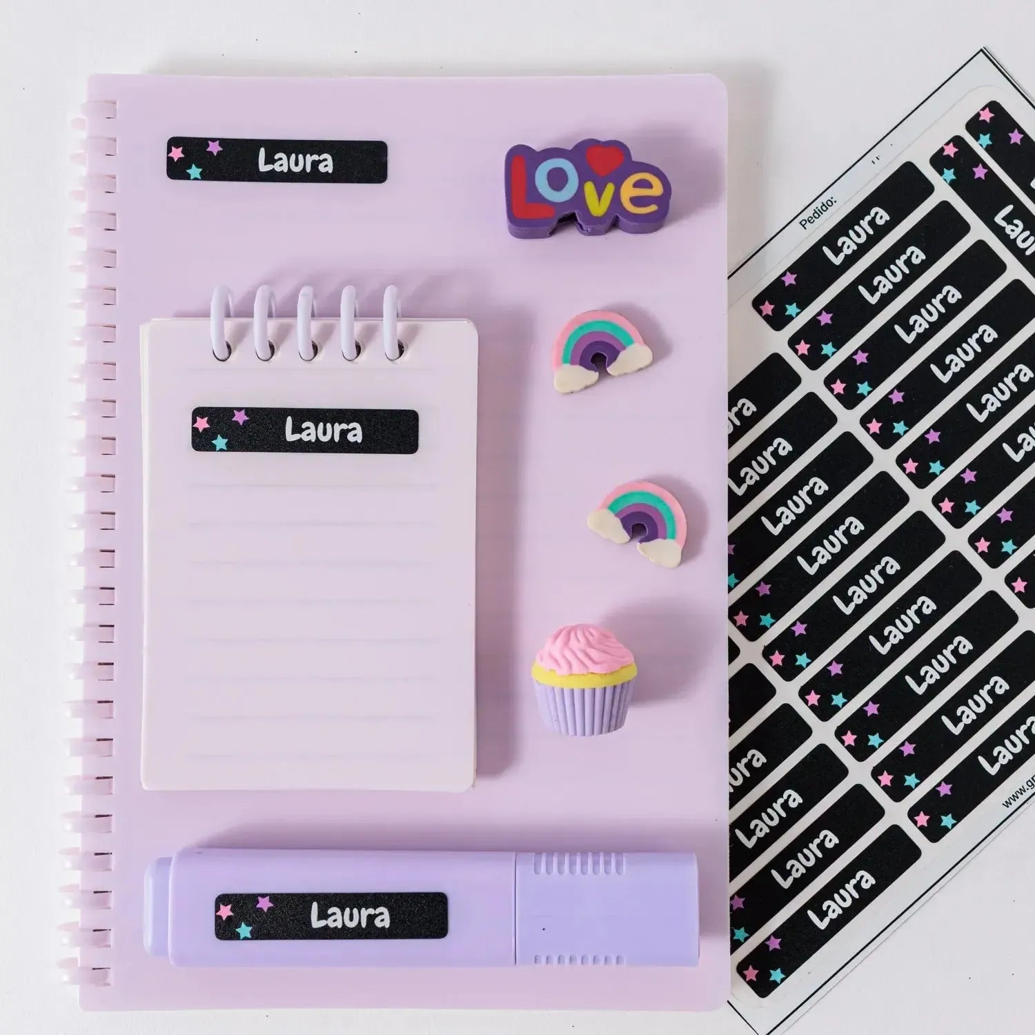 Etiqueta Personalizada Fininha Colorida