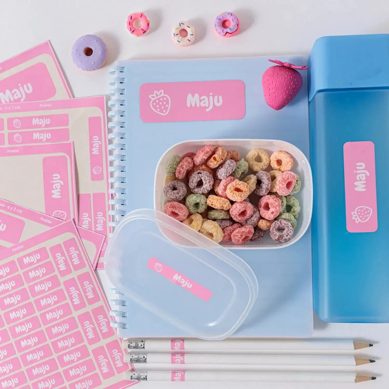 Kit de Etiquetas Personalizadas Brilho Mini