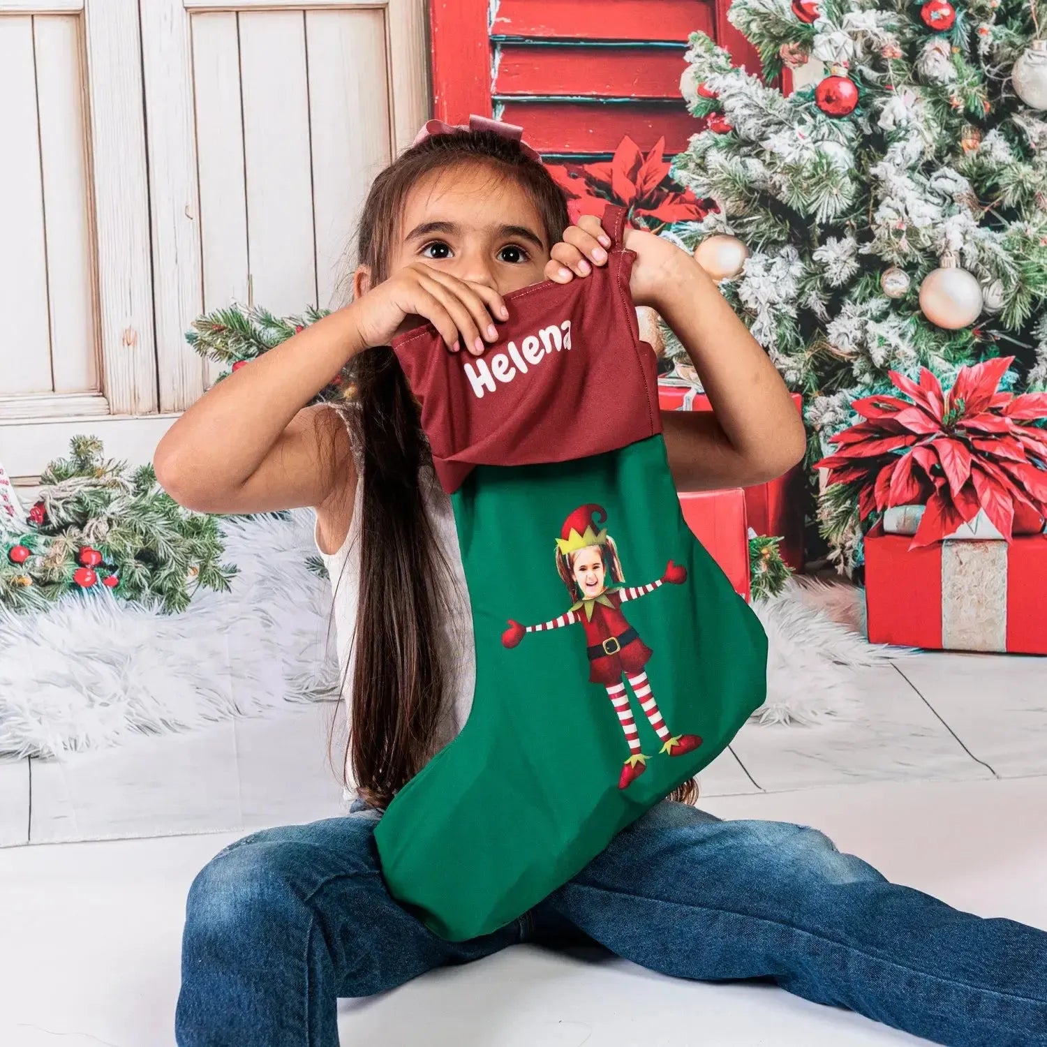 Meia de Natal com Foto