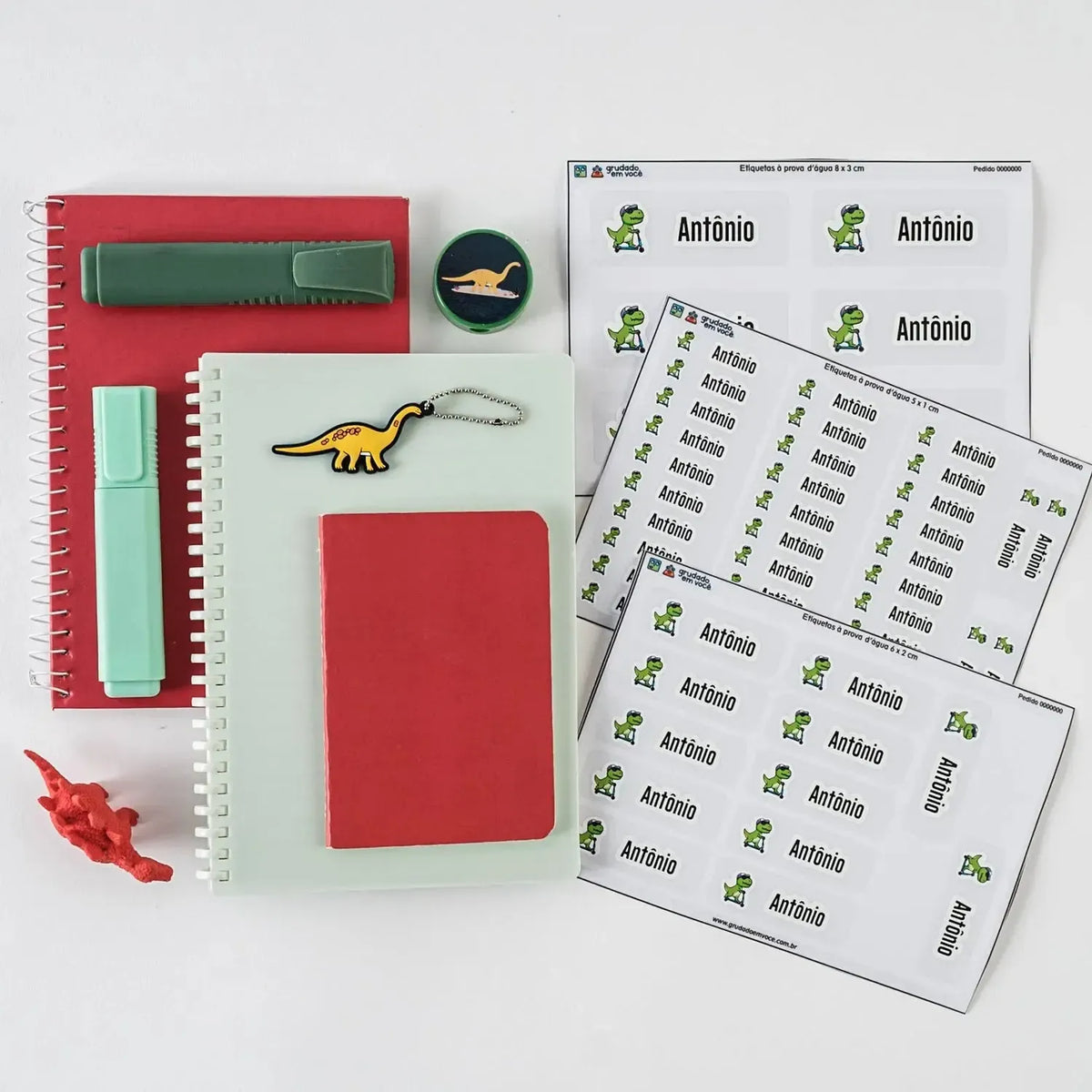 Kits de Etiquetas Transparentes com Contorno Personalizadas