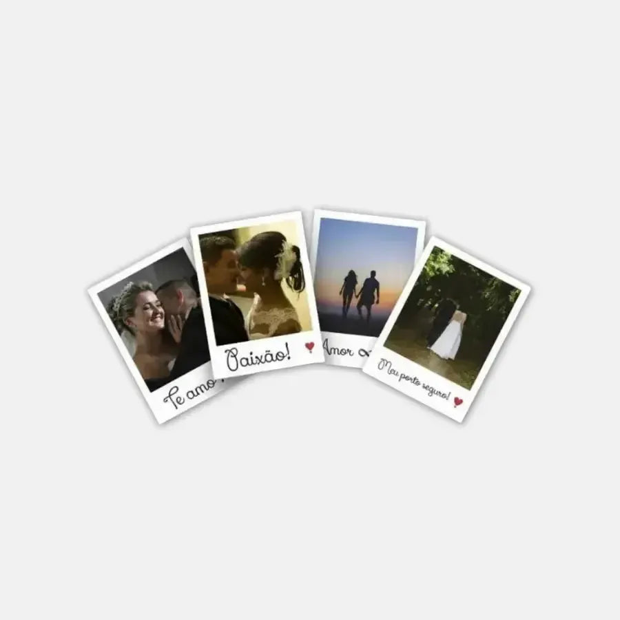 Imã Polaroid-Grudado em Você-Personalizados