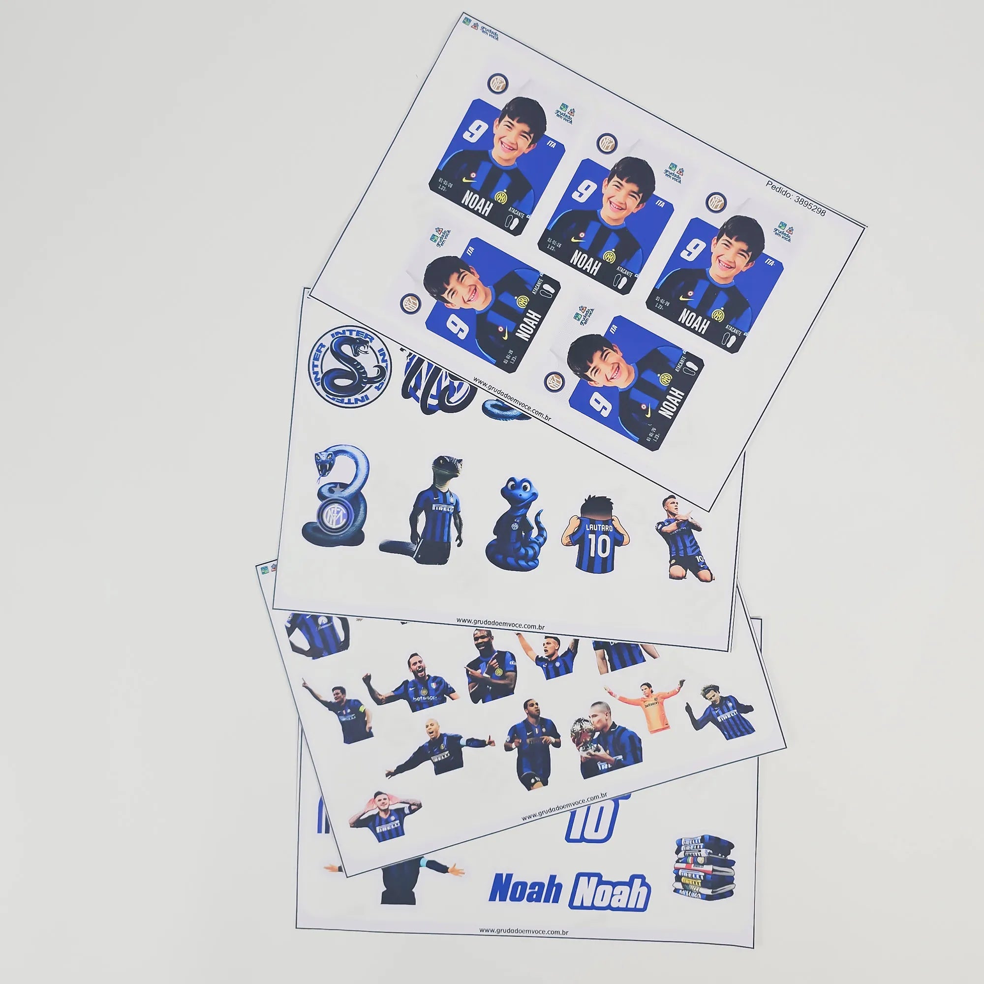 Combo Meu Craque Inter de Milão Personalizado