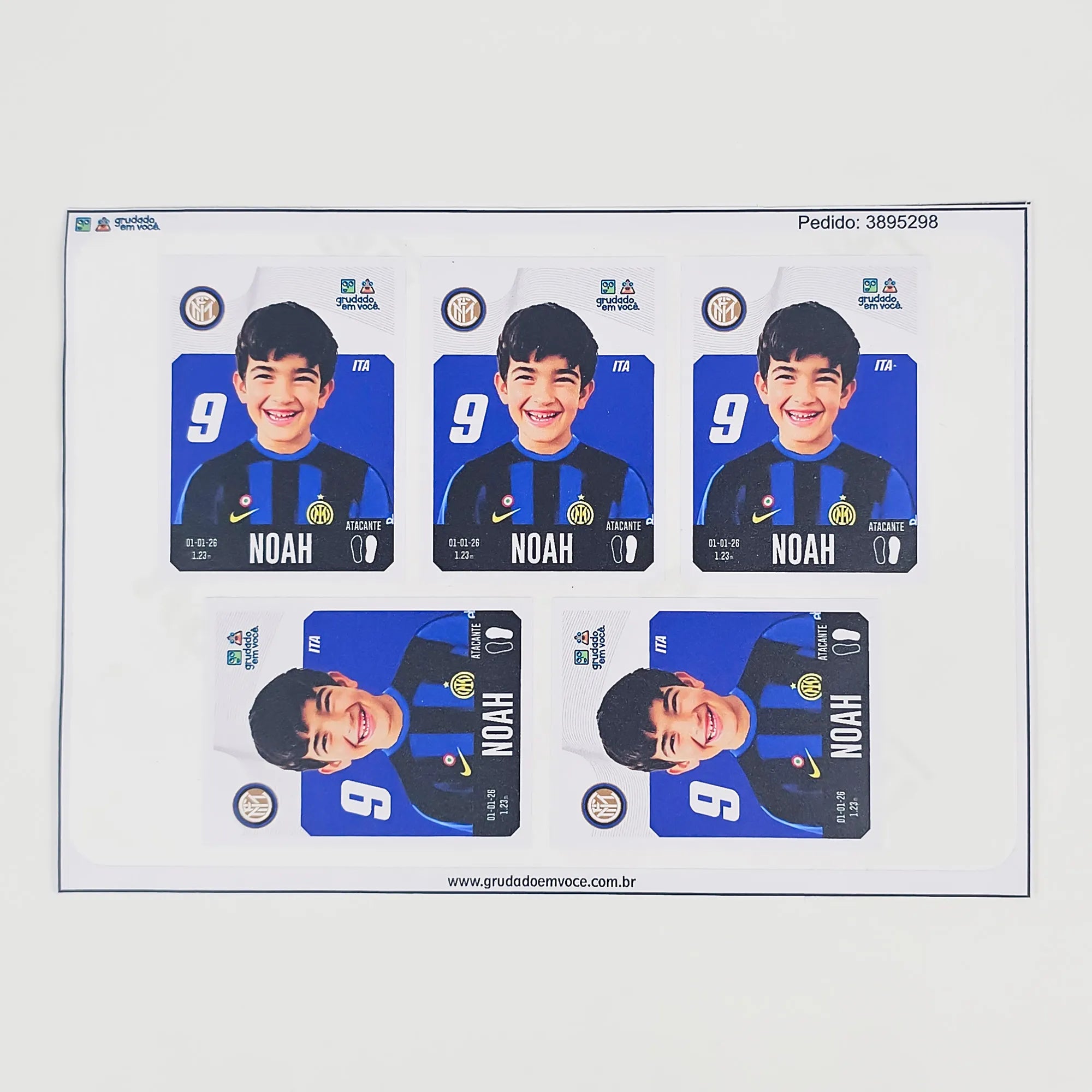 Combo Meu Craque Inter de Milão Personalizado
