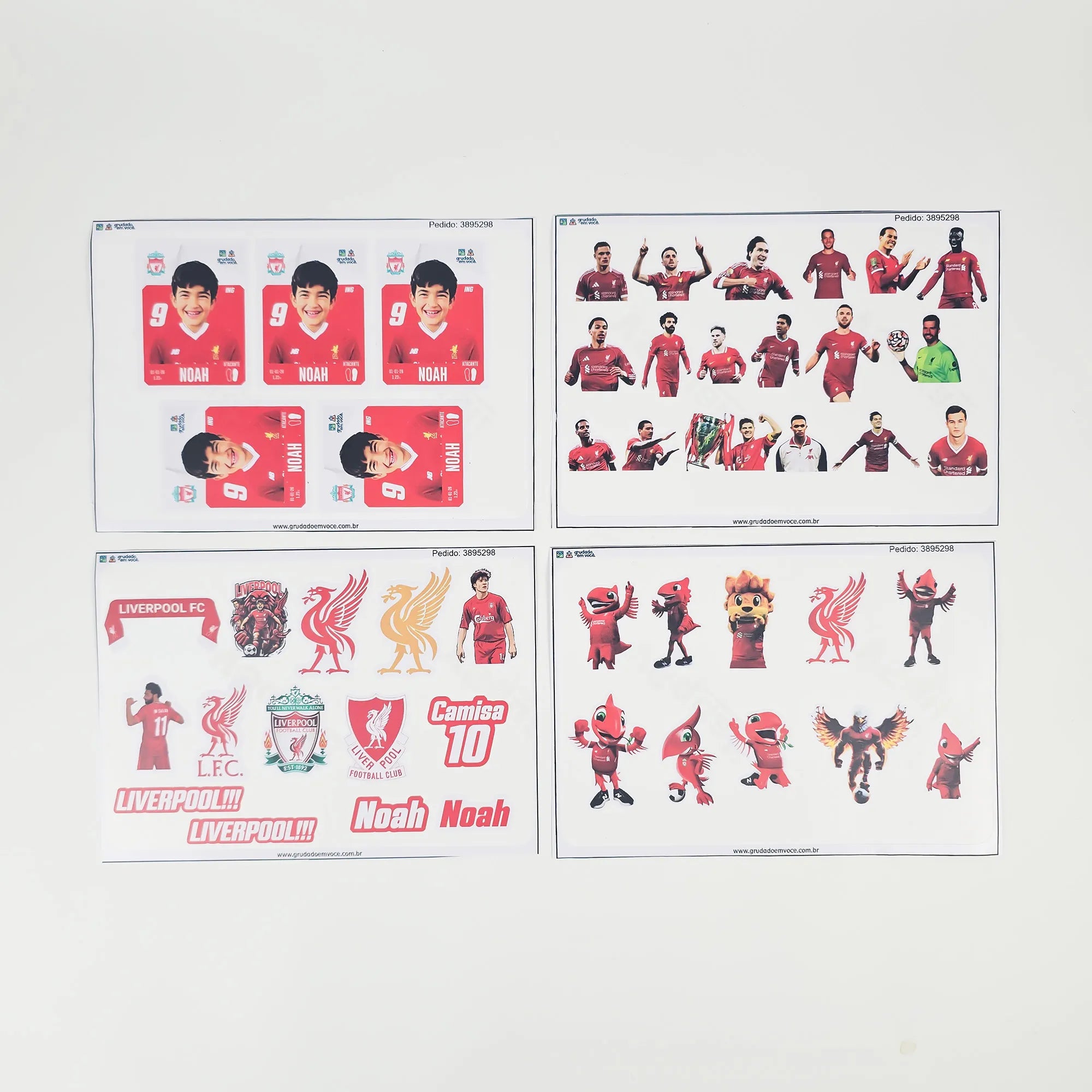 Combo Meu Craque Liverpool Personalizado