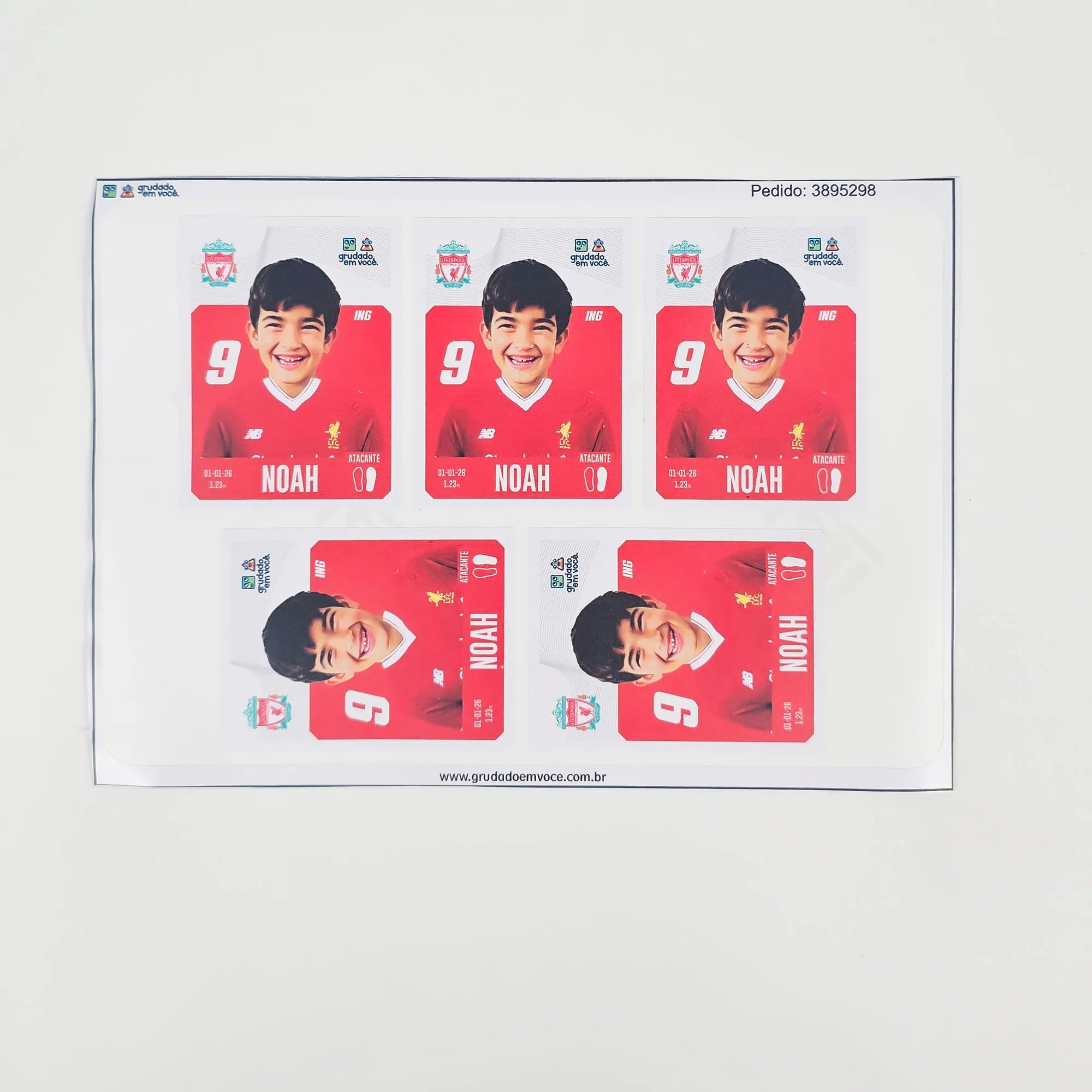 Combo Meu Craque Liverpool Personalizado