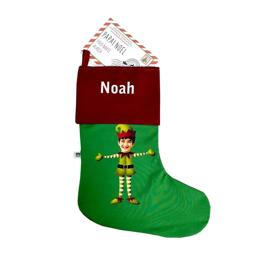 Meia de Natal com Foto