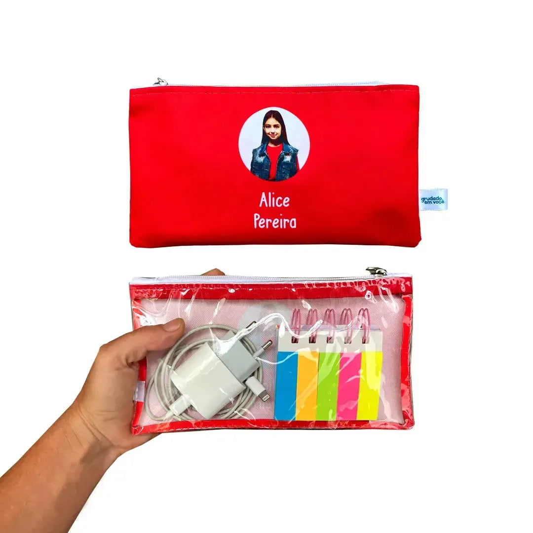 Necessaire Cristal com Foto-Grudado em Você-Personalizados