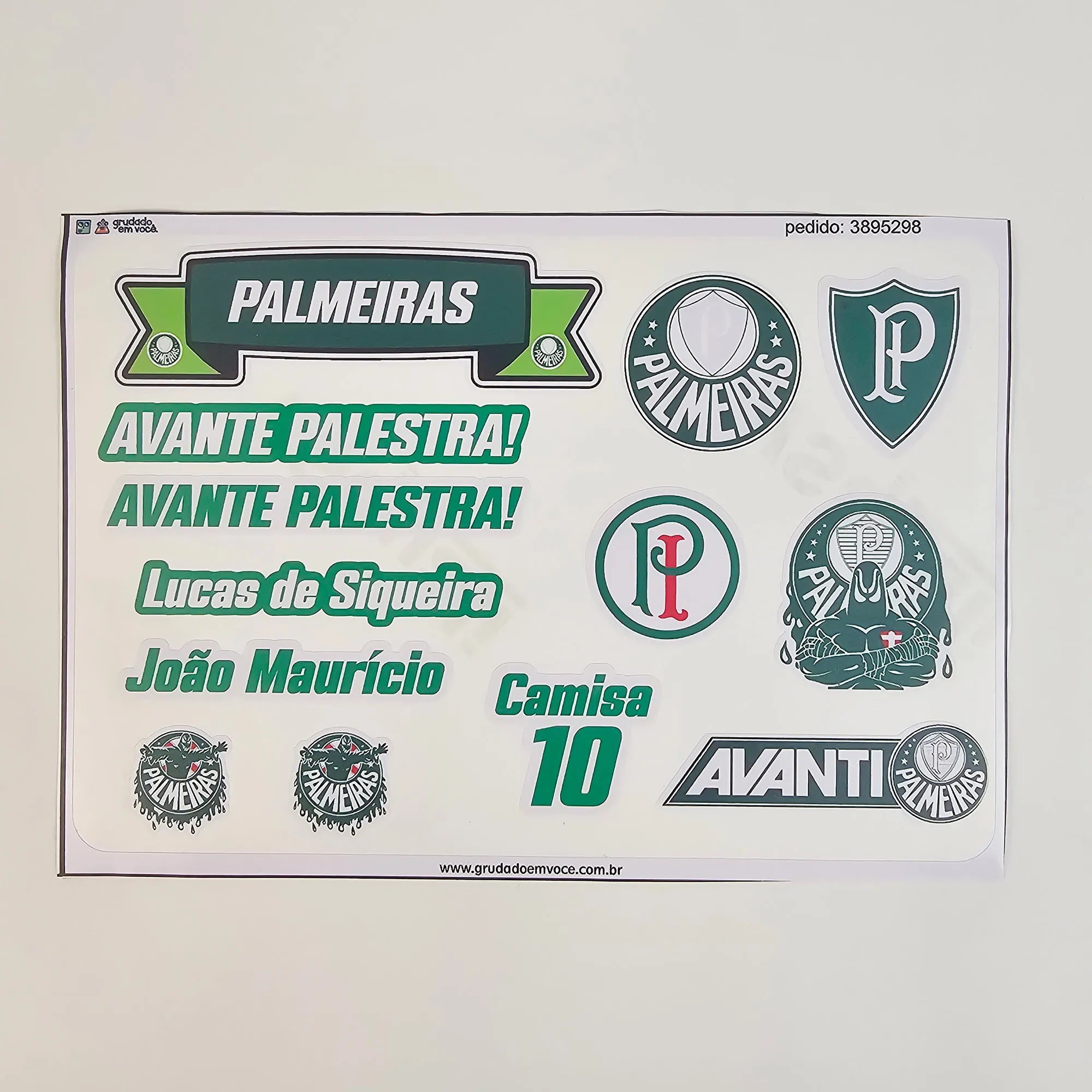 Combo Meu Craque Palmeiras Personalizado