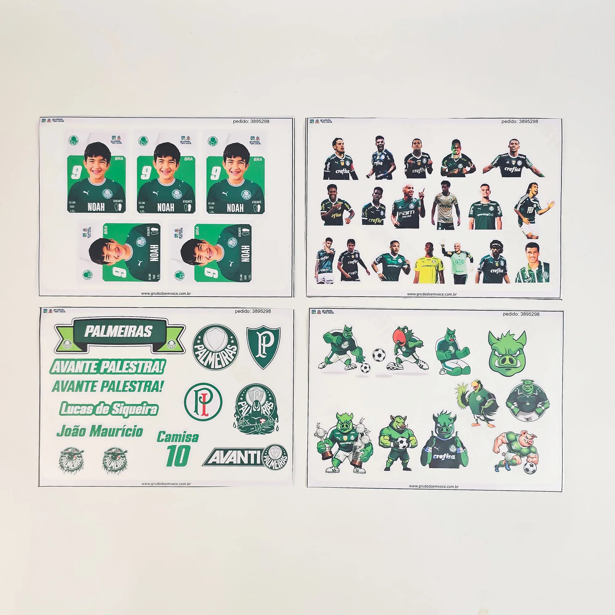 Combo Meu Craque Palmeiras Personalizado