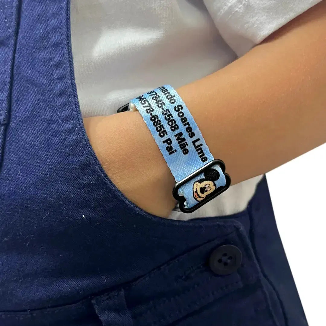 Pulseira de ID Reutilizável-Grudado em Você-Personalizados