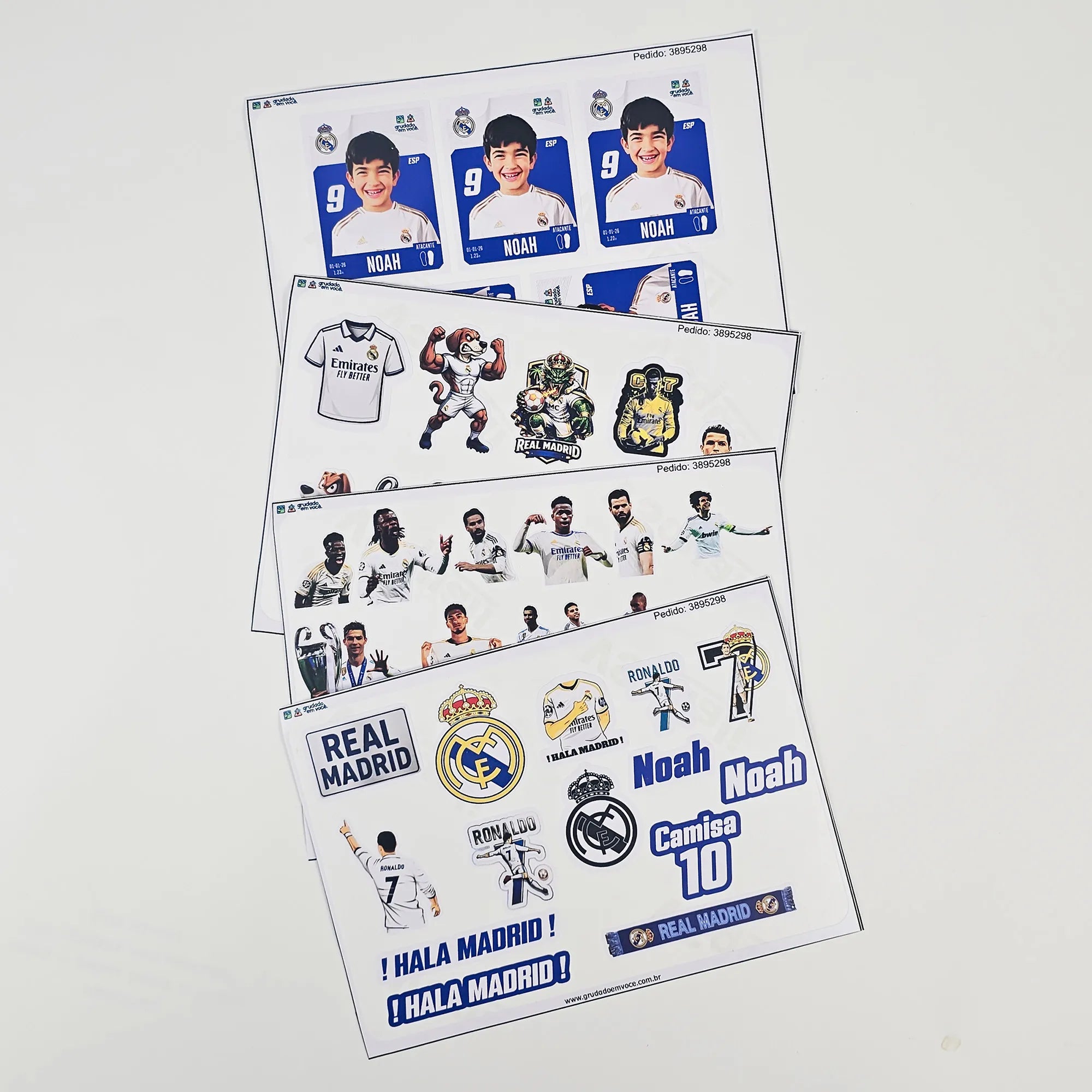 Combo Meu Craque Real Madrid Personalizado