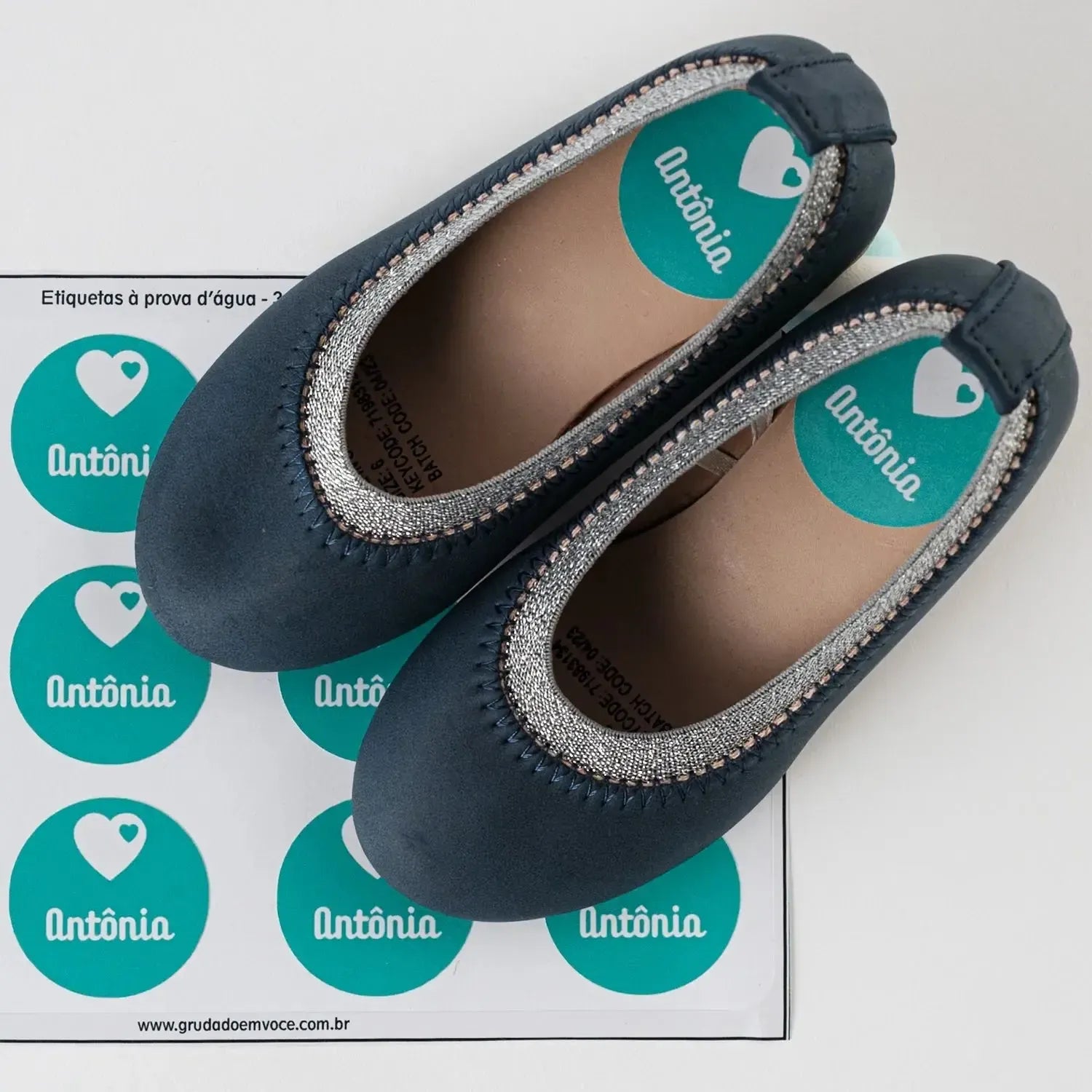 Redonda para Sapatos-Grudado em Você-Personalizados