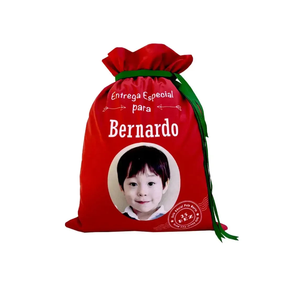 Saco de Natal com Foto