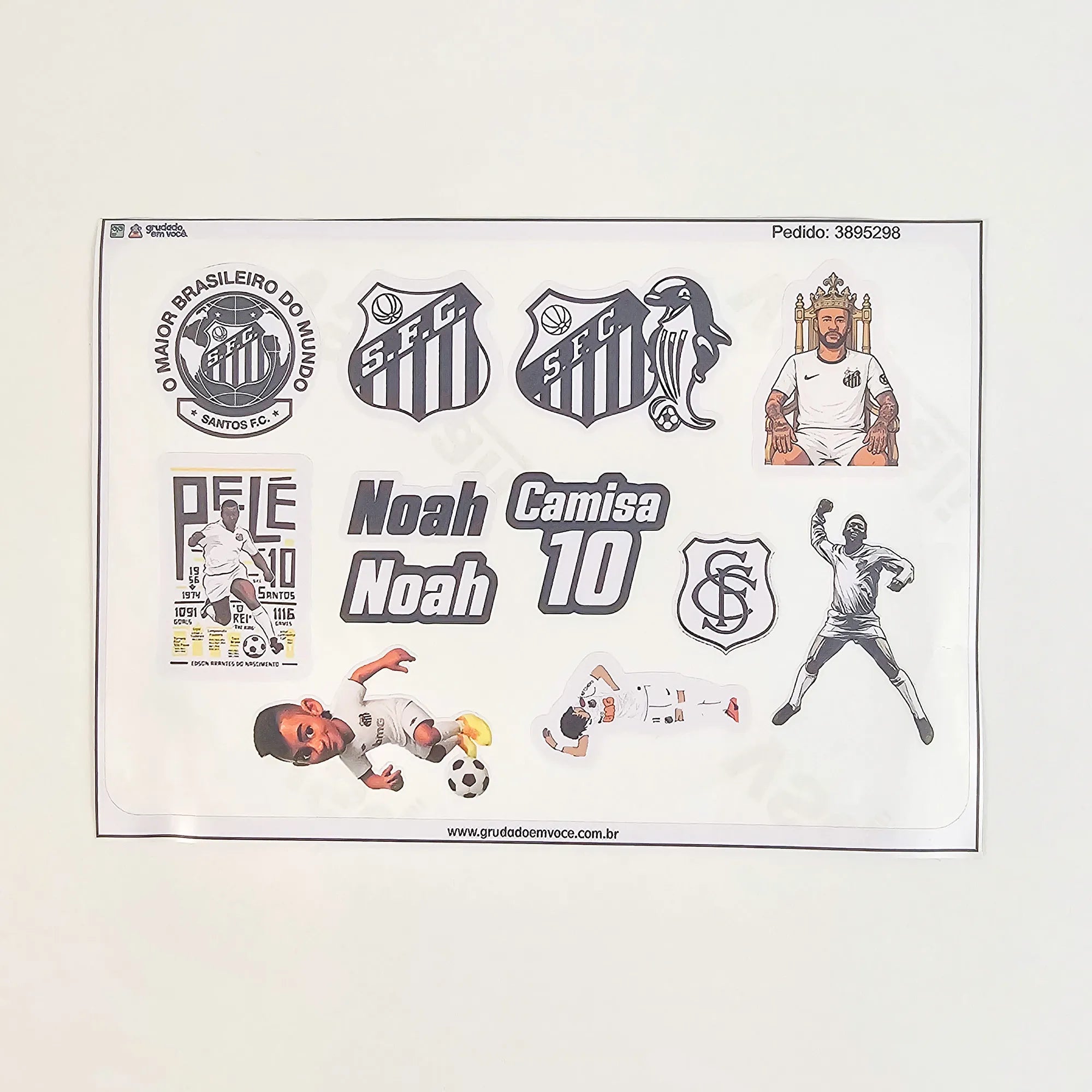 Combo Meu Craque Santos Personalizado