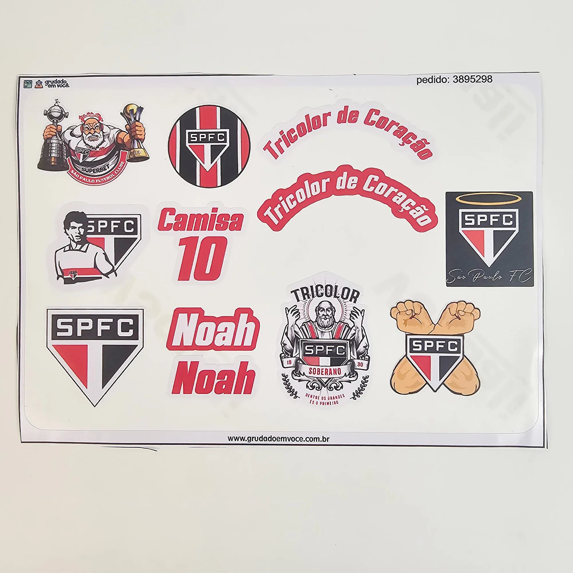 Combo Meu Craque São Paulo Personalizado