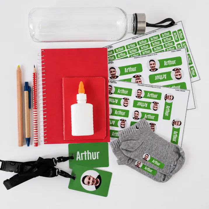 Kit de Etiquetas com Foto