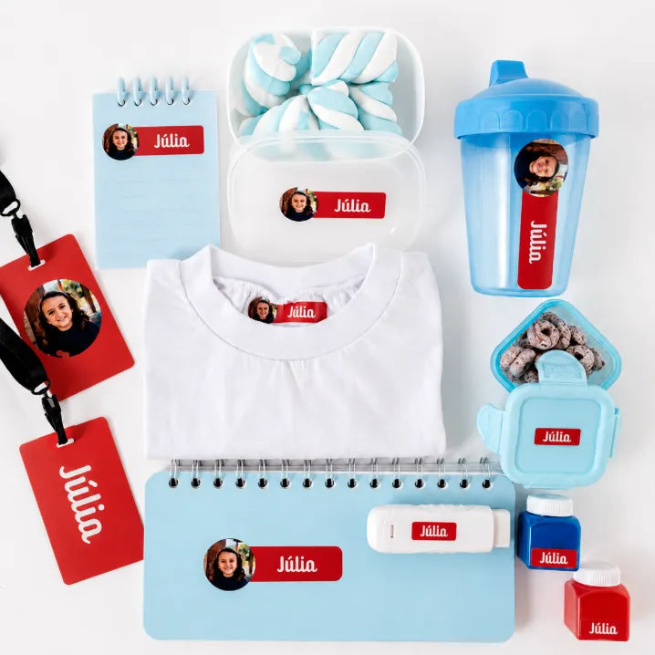 Kit de Etiquetas com Foto