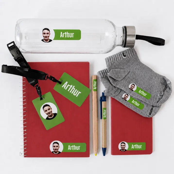 Kit de Etiquetas com Foto