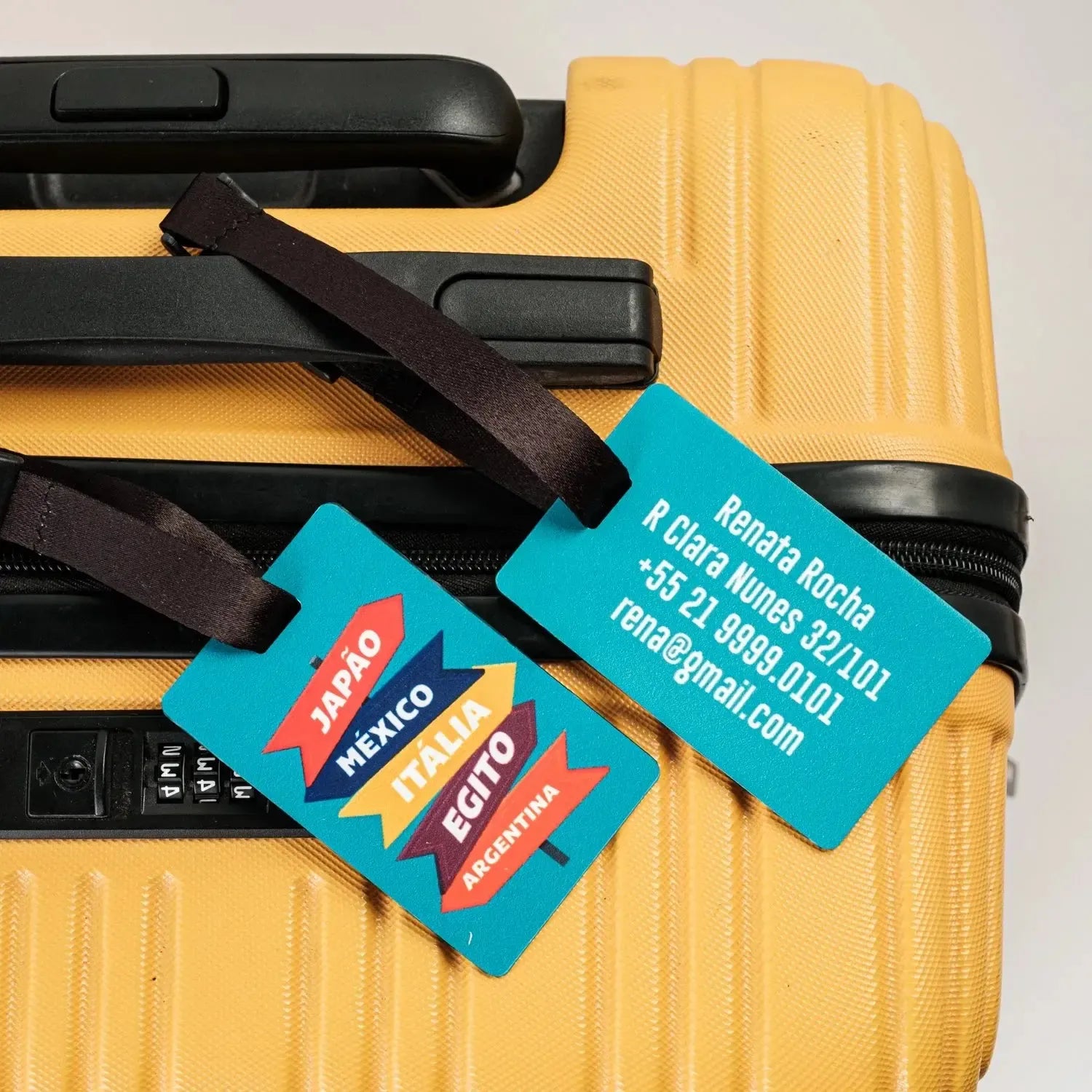 Tag Bagagem-Grudado em Você-Personalizados