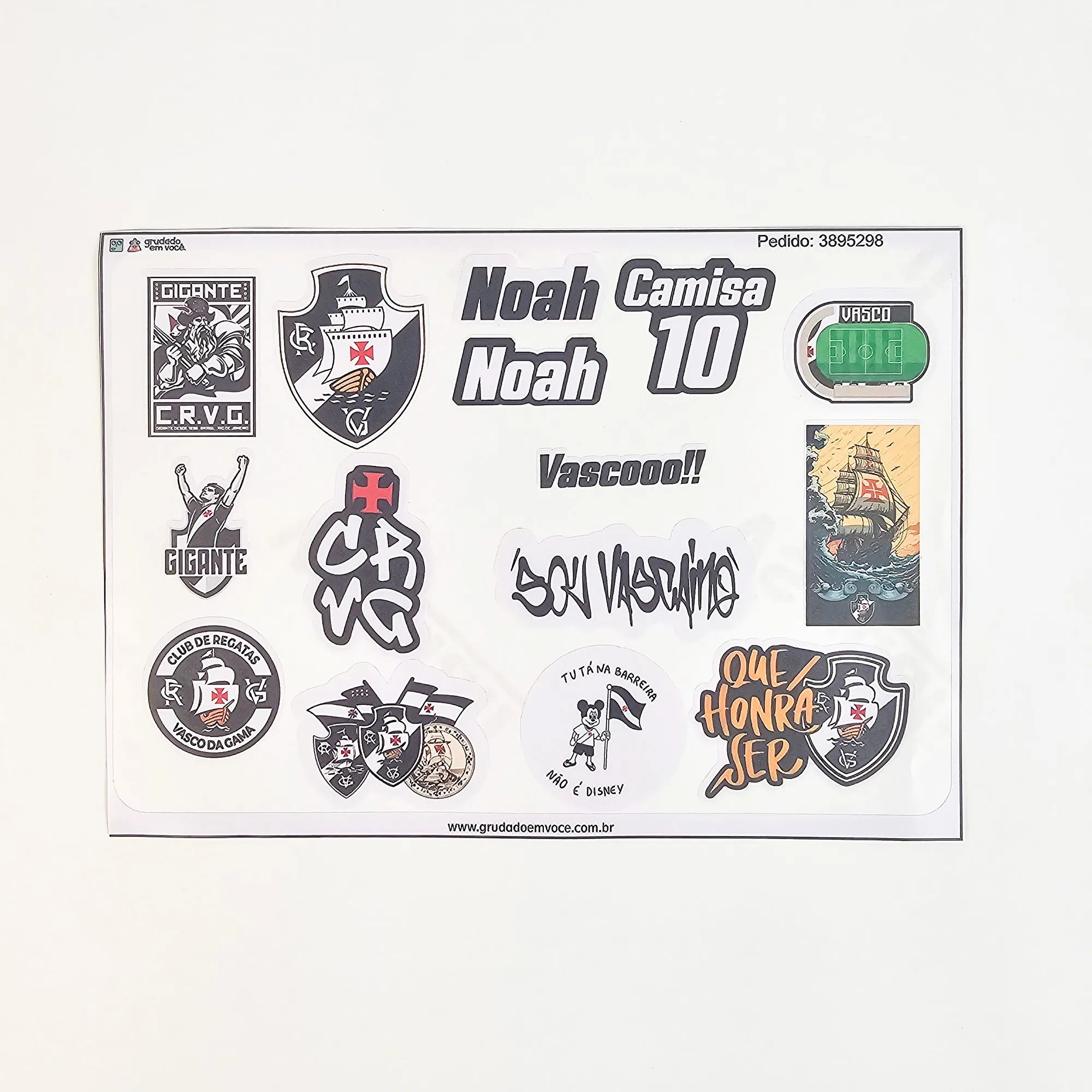 Combo Meu Craque Vasco Personalizado