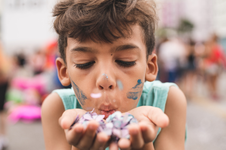 carnaval com crianças